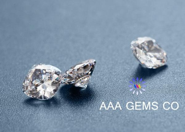 Jewelry Synthetic Moissanite Loose Stones White Hardness 9.2 To 9.5