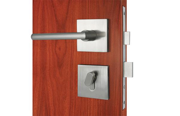 Entry Satin Nickel Lever Modern Mortise Lockset Handle Zinc Alloy