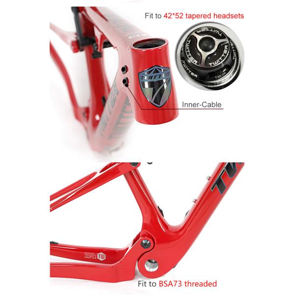 Full Suspension EPS 29er Bike Frame TWITTER Full Carbon Fiber Mountain Bike Frame