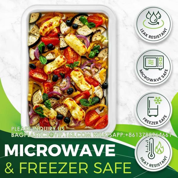 14 Heavy Duty Disposable Rectangle Food Trays, Compostable Extra Large Paper Platter Plates Serving Crawfish