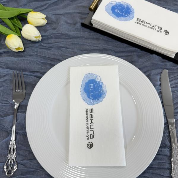 Thick Airlaid Paper Lunch Napkins Luxury Disposable Napkins For Restaurant With Logo