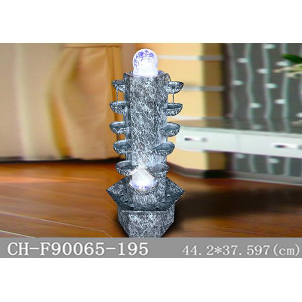 H97CM Fiberglass Column Water Feature Led Lights HandMade