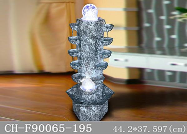 H97CM Fiberglass Column Water Feature Led Lights HandMade