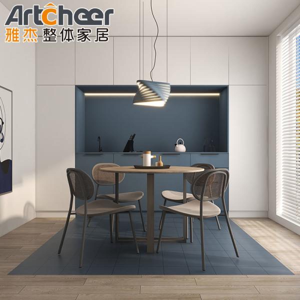 Design personnalisé Luxe meubles de cuisine modulaires en PVC blanc avec une