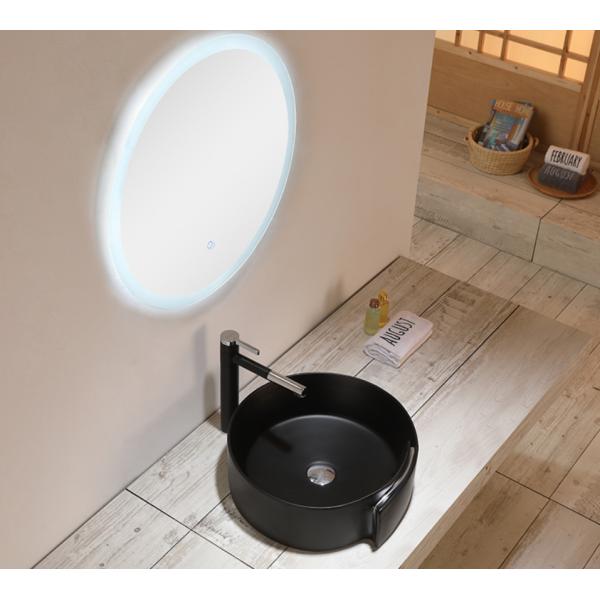 Oval Ceramic 9L Sanitary Ware Basin Matte Black Bathroom Bowl Sinks