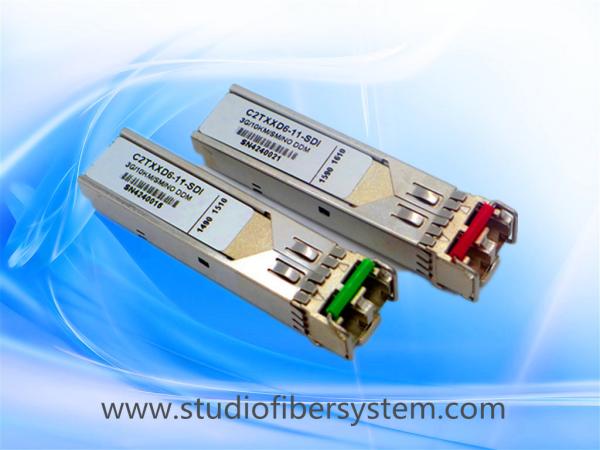 20KM dual broadcast 3G SDI Video SFP Optical Transceiver module for dual 1310nm wavelength over dual LC fiber