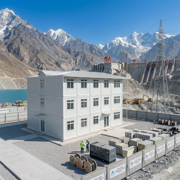 Detachable Container House for Hydropower Sites | Alpine Engineering Camp
