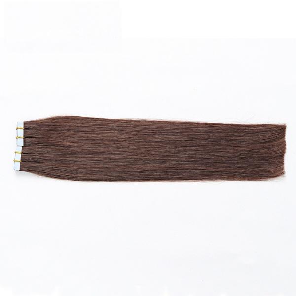 Extensões brasileiras do cabelo da fita do plutônio dos Peruvian, colagem em pacotes das extensões do cabelo