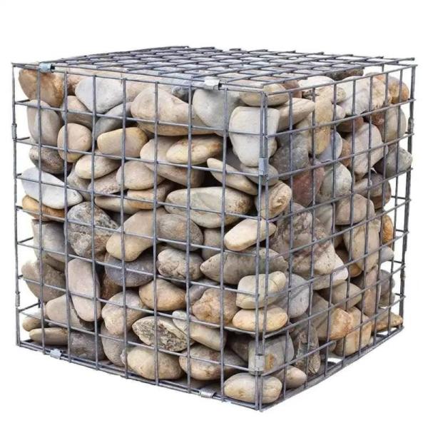 2.7mm Galvanized Gabion Basket Size 2x1x1m 1.5x1x1m with Cell Size 8x10cm Woven Gabion Mesh