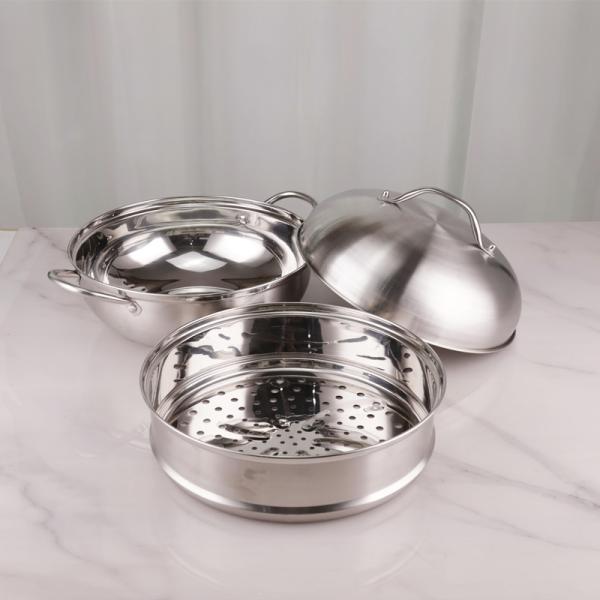 Нержавеющая сталь 410 бака 28cm распаровщика ресторанов Stackable