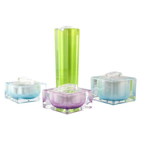 30g 50g Square acrylic jars for cosmetic cream packaging,50ml lotion bottle