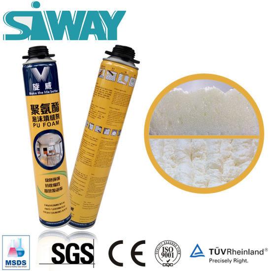 Moisture Curing Pu Foam Glue / Polyurethane Spray Adhesive Water Resistance