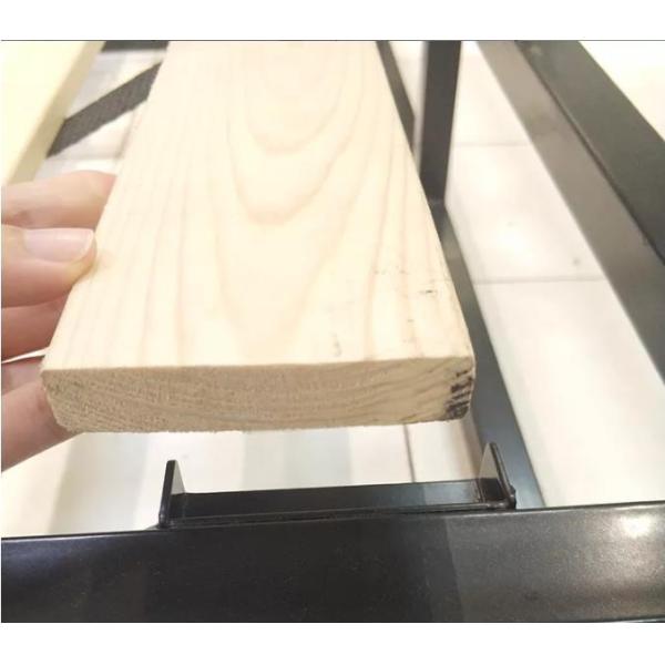 Customized King Metal Bed Frame Wrought Iron Bed Frame With Wooden Slats