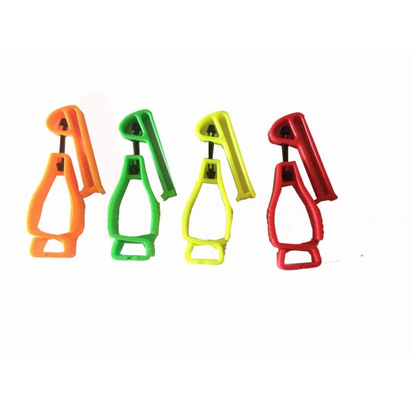 Wholesale Custom Logo Glove Holder Colorful Portable Safety Plastic Glove Clip for Safety Work Gloves