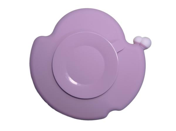 Bacteria Resistant Childrens Plate And Bowl Pink White Flower For Dinner 241 gram With Size Is 23*18*3.7 cm And Weight
