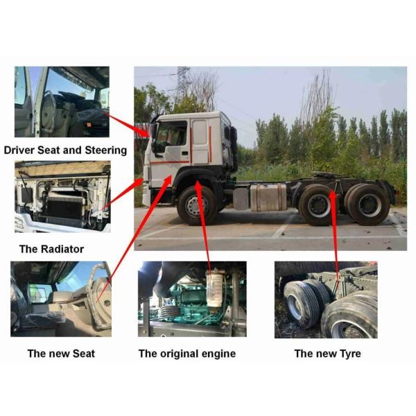 HOWO 6X4 Tractor Truck for Heavy Duty Transport Hydraulic Steering Power Assistance