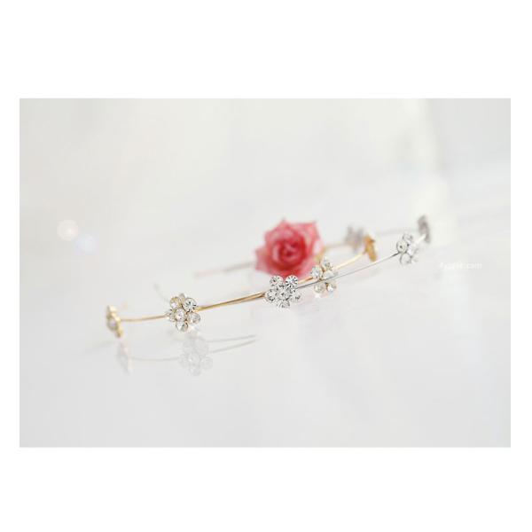 Korean fashion diamond stars love bow pearl bridal headdress hair bands