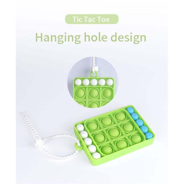 Factory Household Silicone Durable Rubber Game sales Silicone Tic-Tac-Toe Children'S Training Educational Playing Toy Safe
