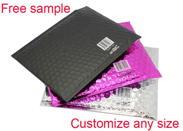 Moisture Resistant Metallic Bubble Mailers Envelopes Gloss With 2 - Sealing Sides