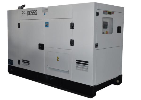 Tipo silencioso solução diesel branca 50HZ/60HZ do poder à espera dos geradores de Cummins
