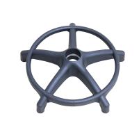Silla de oficina neumática blanca / negra Base giratoria con ruedas 0,7 kg 105 mm