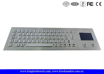 Teclado industrial com o Touchpad e as 64 chaves IP65 avaliados para o quiosque