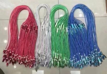 5V USB Functionality Flowing Light Three In One Data Cable 1m