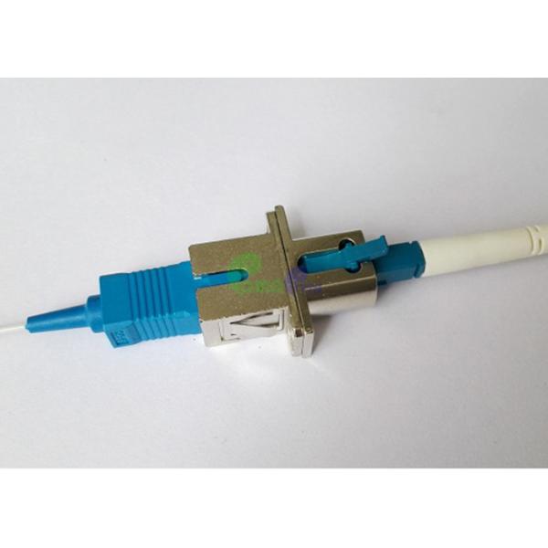 Hybrid SC To LC Fiber Adapter Metal Body Ceramic Sleeve Offering Flexibility