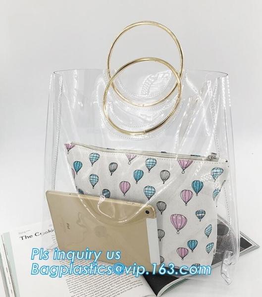 pvc candy bag cross body candy shoulder bag with chain, Clear PVC Beautician Fashion shoulder bag for women and girls, T