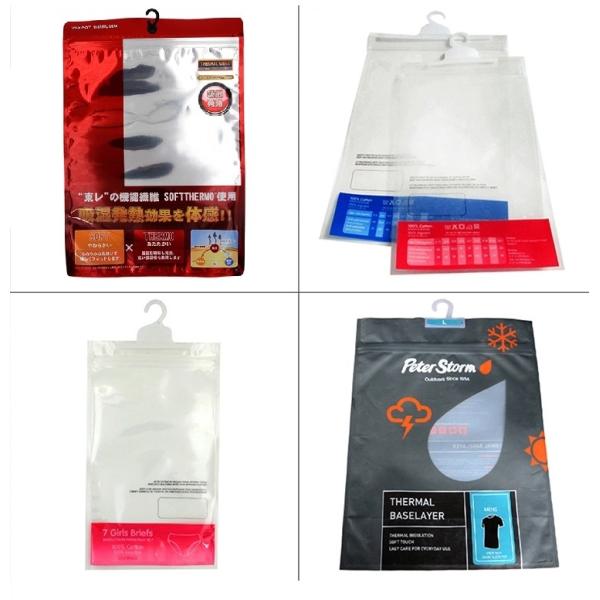 200 Micron Plastic Zipper Packing Bags With Bottom Gusset