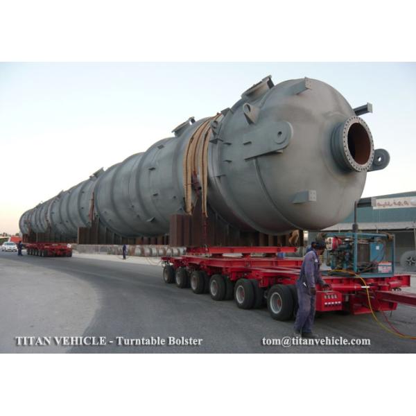 Turntable Bolster Gooseneck Modular Trailer for carrying 120 ton 200 ton tank
