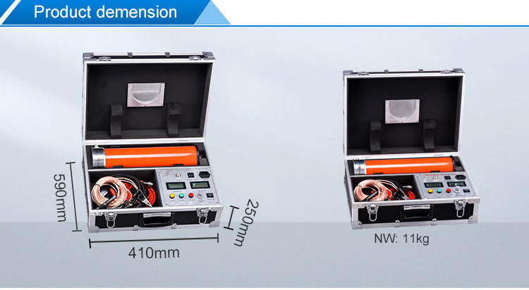 60kV Rated Voltage DC Hipot Tester with 2 Years Warranty and ≤0.5% Ripple Factor for High Voltage Testing