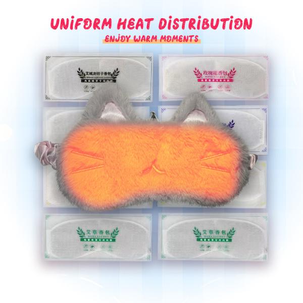 Comfort And Cute Usb Graphene Heat Eyes Mask Adjustable Temperature Electric Heated Steam Eye Mask For Home Office