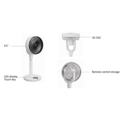 3 Speed Settings air circulator pedestal fan 120V Column Stand Up Circulating Fan