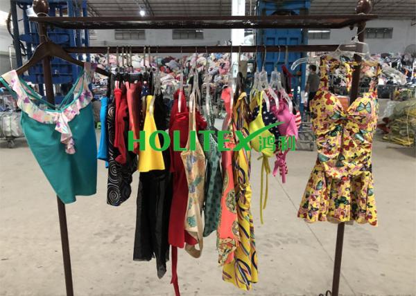 Clean Used Summer Clothes Swimming Wear Japanese Style Polyester Material For Africa