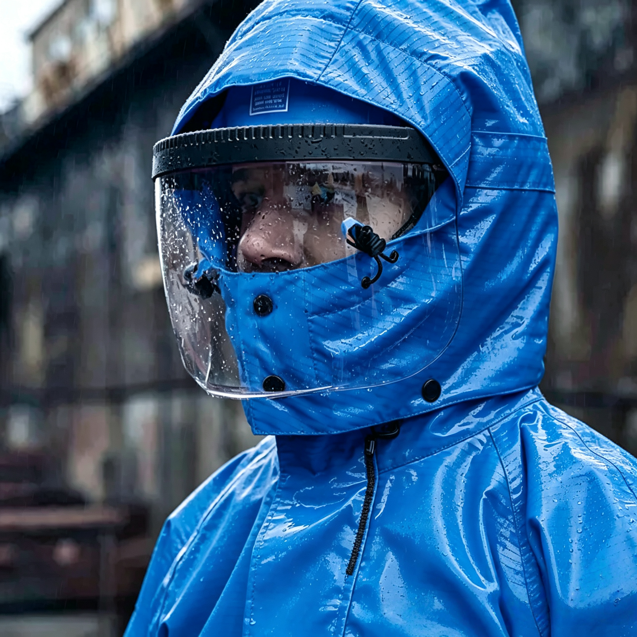 Heavy Duty Pressure Washing Suit Breathable Full Protective Clothing High Visibility