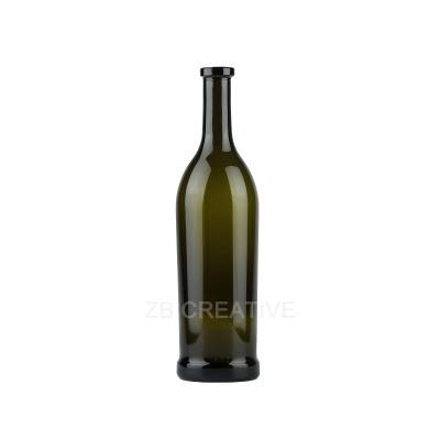 Storage 750ml Empty Wine Glass Bottle  Bar Top For Red Wine 555g 1740C