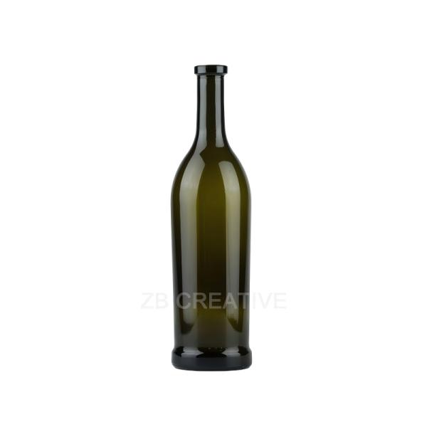 Storage 750ml Empty Wine Glass Bottle  Bar Top For Red Wine 555g 1740C