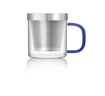 Heat Resistant Borosilicate Glass Tea Cup Pitcher With Spout And Handlebar