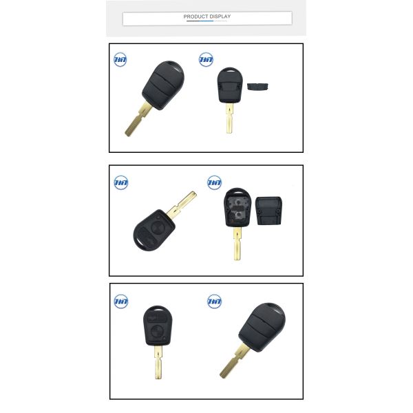 3 Button Head Key Shell Cover For E31 E32 E34 E36 E38 E39 E46 Z3 Smart Car Key Case