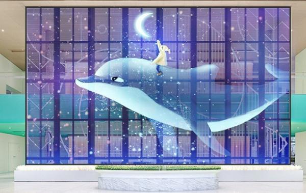 Location d'un écran extérieur à film LED transparent et flexible