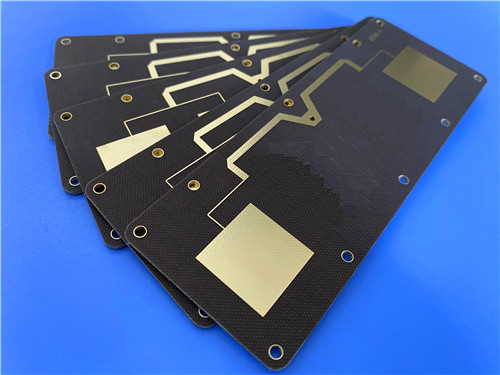 TLX-8 PTFE Fiberglass Laminate PCB – 0.85mm, Pure Gold Finish, 5/7 mil Trace, and IPC-Class-2 for RF Applications