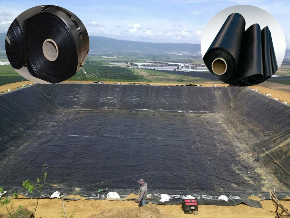 вкладыш LDPE Geomembrane 0.5mm 3mm непромокаемый для пруда креветки