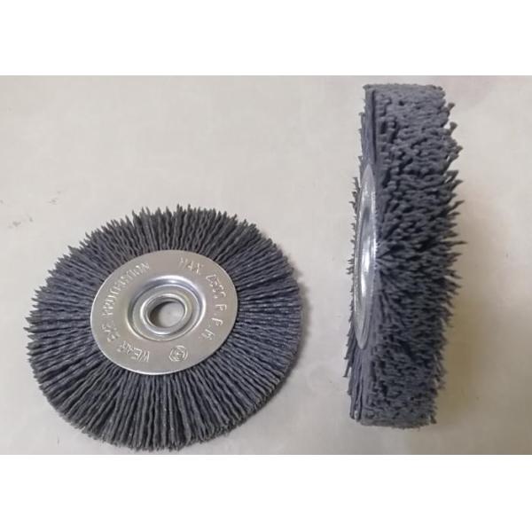 Round Abrasive Nylon Bristle Wheel 55mm Middle Plate And 10mm Face Width