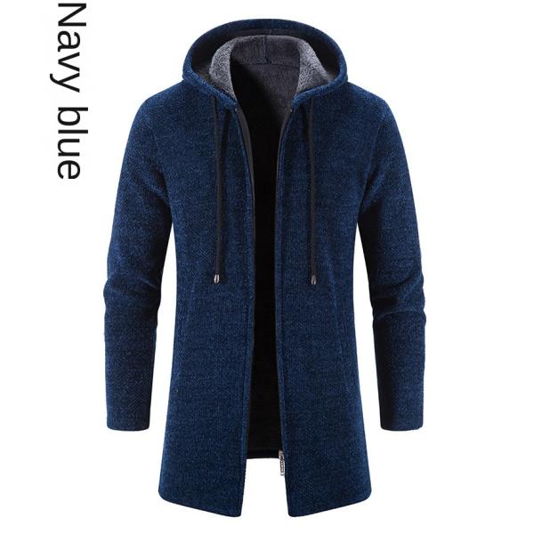 Upgrade Your Wardrobe Men's Chenille Print Cardigan Sweater Coat for Autumn and Winter