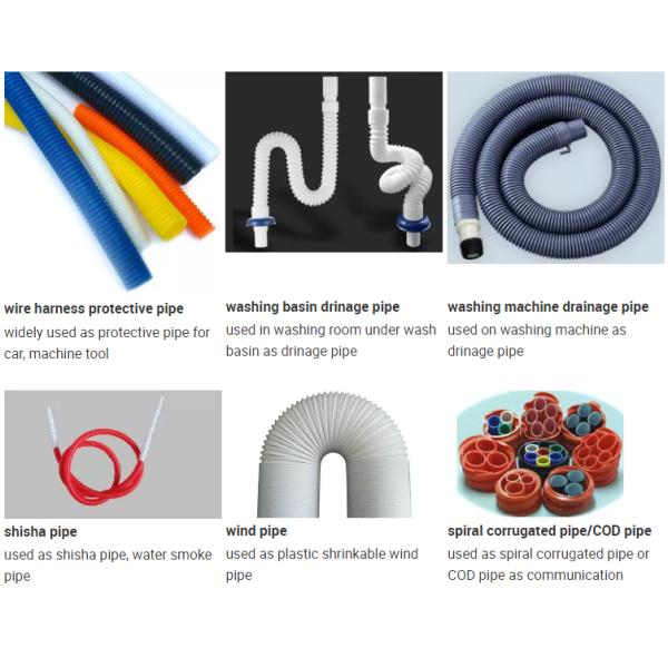 труба из волнистого листового металла стены DWC 250mm двойная делая машину