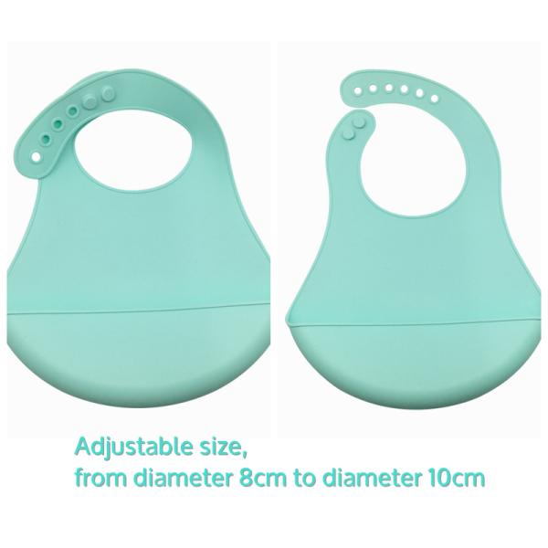 Hot selling 2018 Amazon Wholesale Waterproof Silicone babies Bib Infant Bib