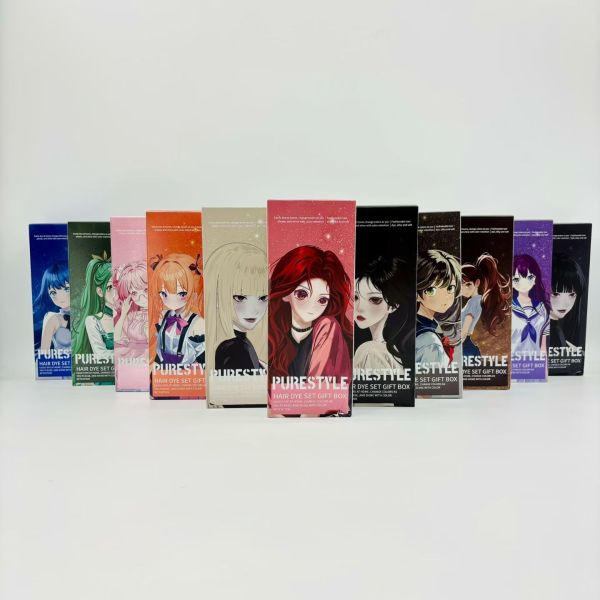 Purestyle Herbal Semi Permanent Hair Dye Kit Raw Material Ammonia Free for Home Use OEM Available