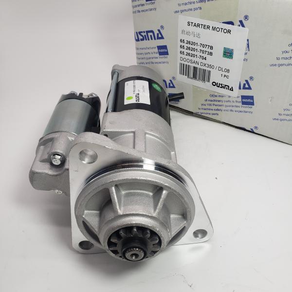 65.26201-7077B Diesel Engine Starter Motor 65.26207-7073B 65.26201-704 For Doosan DX350 DL08