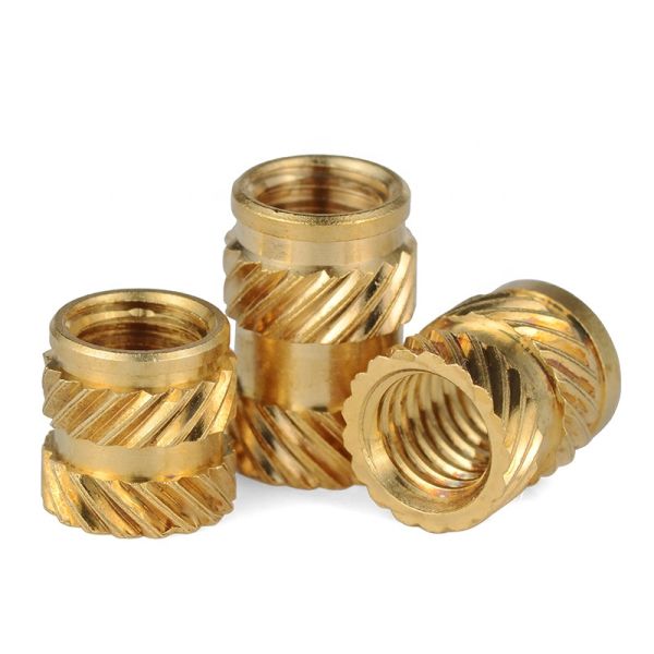 Galvanized Knurled Brass Fastener Insert Nut For In Industrial Applications